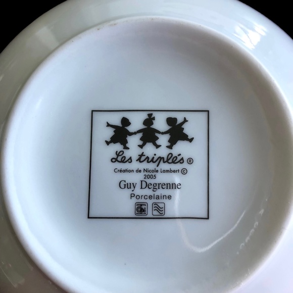Guy Degrenne The Triplets Spring Porcelain Bowl Children - Picture 5 of 6
